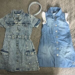 bebe Blue Denim Kids Dress Duo